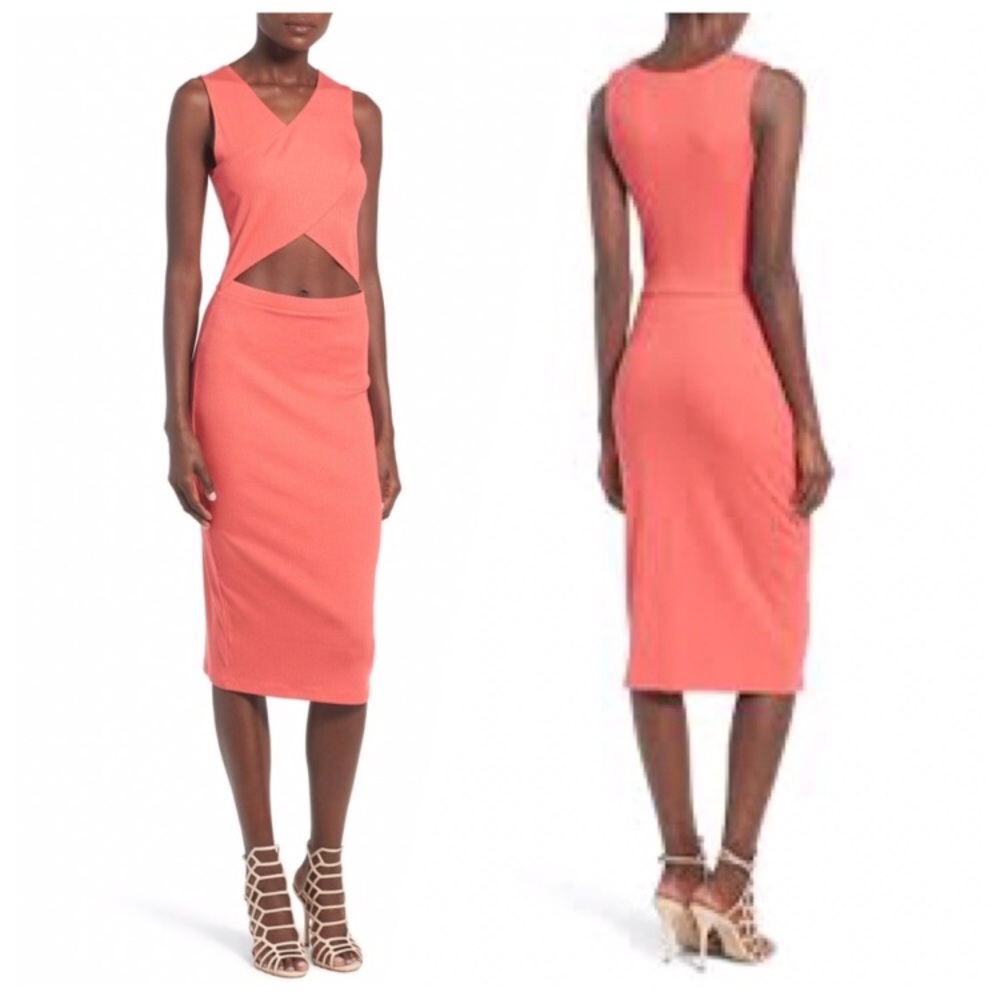 SOLD!! Leith Ribbed Midi Dress